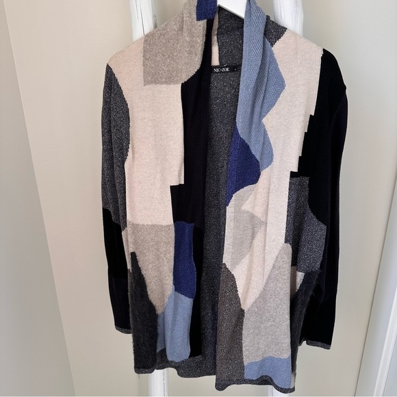 Nic + Zoe Women’s Overland Open Front Cardigan Sweater SZ L - Picture 15 of 15